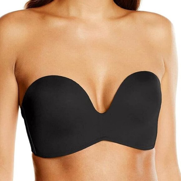 BNWT Wonderbra Ultimate Strapless Bra in black, UK 38FF / US 38H - Picture 1 of 6
